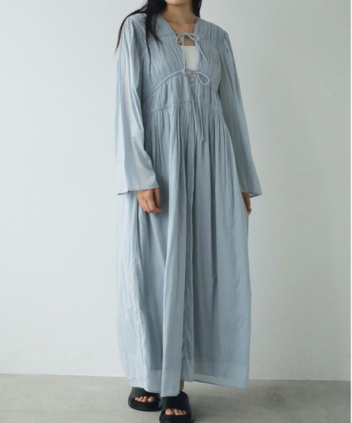 「anuke」 長袖ワンピース 38inch ブラック レディース_画像5