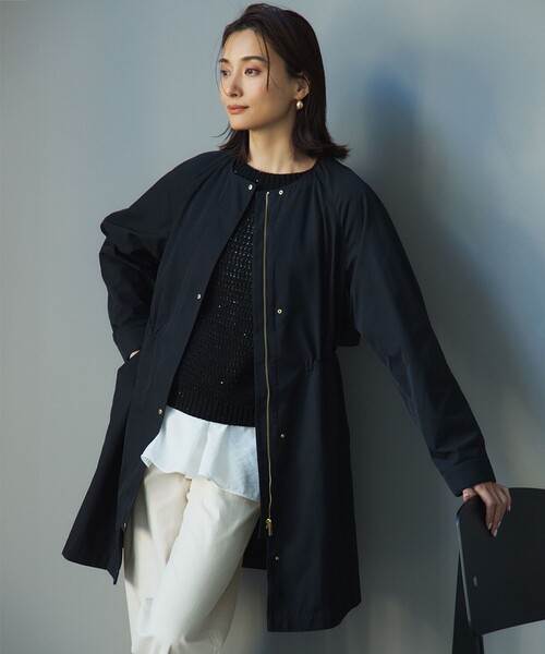 ノーカラーコート黒ジュニ様 ノーカラーコート黒ジュニ様 suzuki