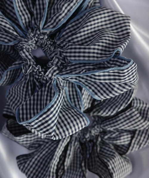 シュシュ ギンガムチェック ボリュームシュシュ : ZOZOTOWN Yahoo!店