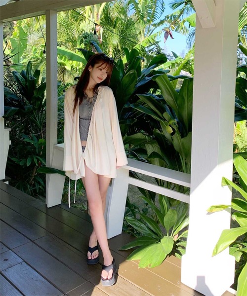 【Burberry】チェック柄フリルタンクトップ M チェック柄フリルタンクトップビキニ/水着【SEADRESS シードレス