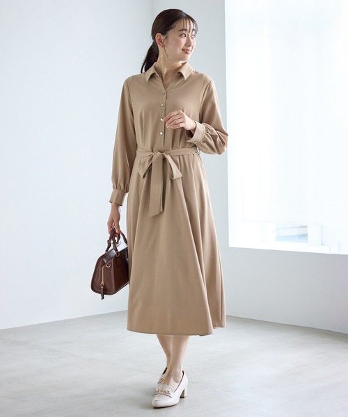 ROPE' PICNIC（ロペ ピクニック） シャツワンピース リボンシャツ