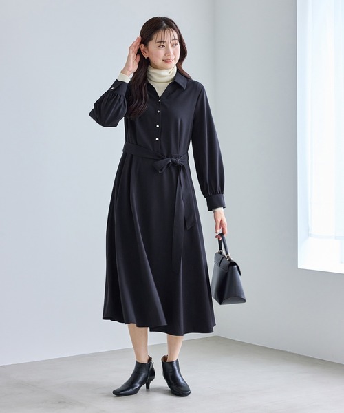 ROPE' PICNIC（ロペ ピクニック） シャツワンピース リボンシャツ