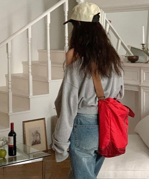 「meJane」 スウェットカットソー FREE 霜降りグレー レディース_画像5