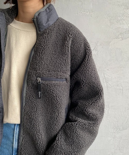 「GYMPHLEX」 ブルゾン L チャコール レディース_画像2