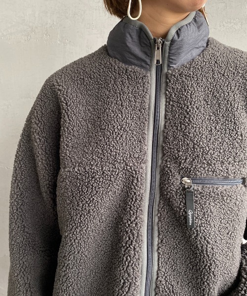 「GYMPHLEX」 ブルゾン L チャコール レディース_画像5