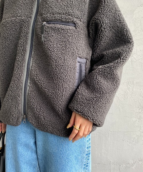 「GYMPHLEX」 ブルゾン L チャコール レディース_画像6