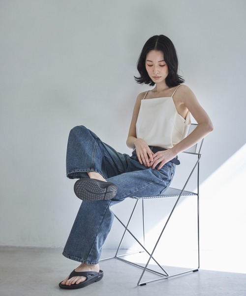 「feepur」 キャミソール MEDIUM ブラック レディース_画像9