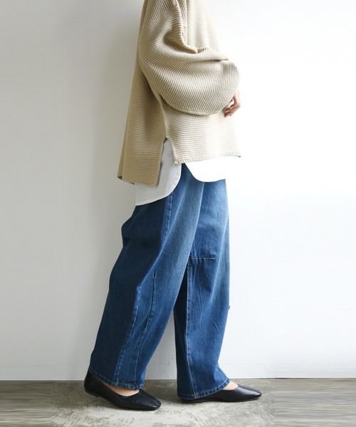 「and it_」 デニムパンツ M アイボリー レディース_画像4