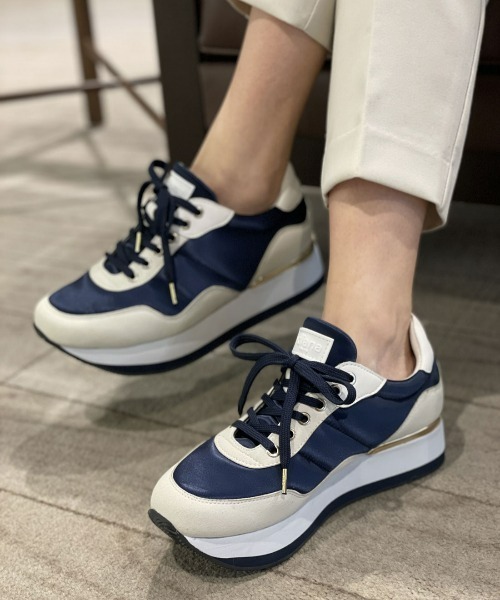 「+diana」 ローカットスニーカー 23.5cm グレー レディース_画像2