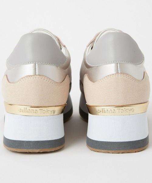 「+diana」 ローカットスニーカー 23.5cm グレー レディース_画像7
