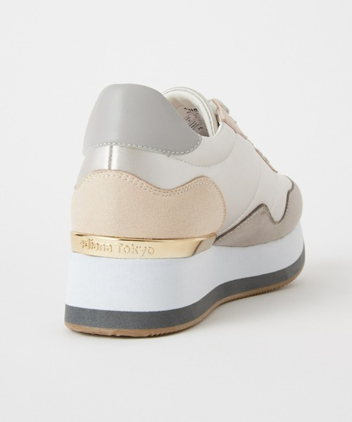 「+diana」 ローカットスニーカー 23.5cm グレー レディース_画像9