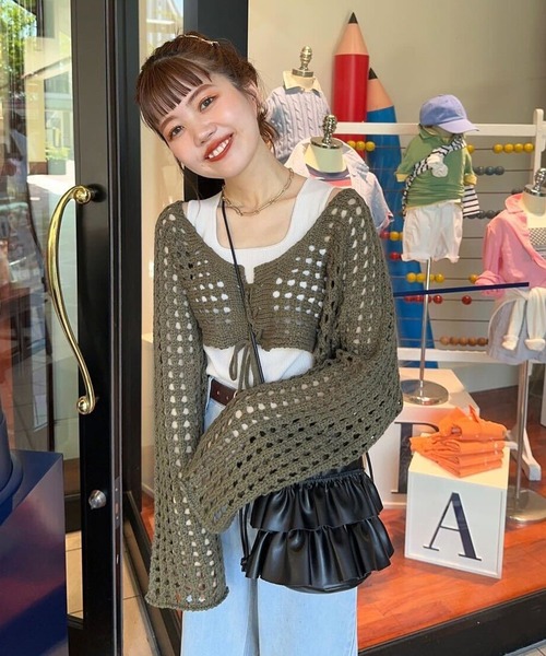 「EFOLE」 トートバッグ FREE シルバー レディース_画像3