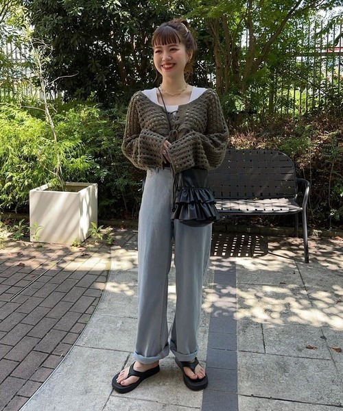 「EFOLE」 トートバッグ FREE シルバー レディース_画像5