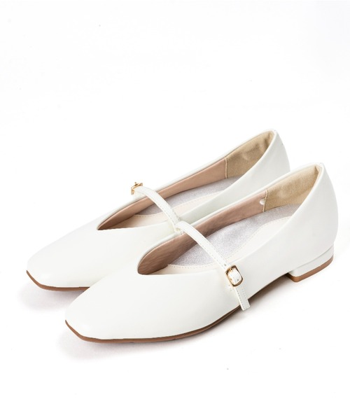 「AcureZ」 フラットパンプス 23.0cm ブラック レディース_画像2