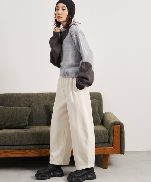 「Auntie Rosa Holiday」 長袖ニット FREE ブルー レディース_画像9