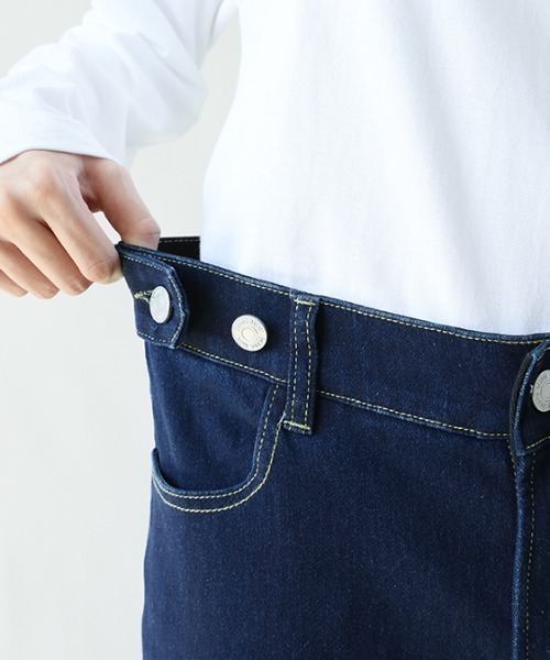 「COCOMOMO」 デニムパンツ L ライトブルー レディース_画像7