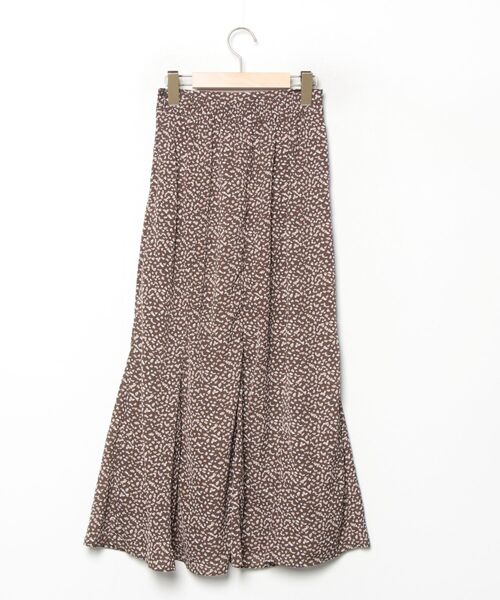 「COTORICA」 花柄ロングスカート FREE ブラウン レディース_画像2