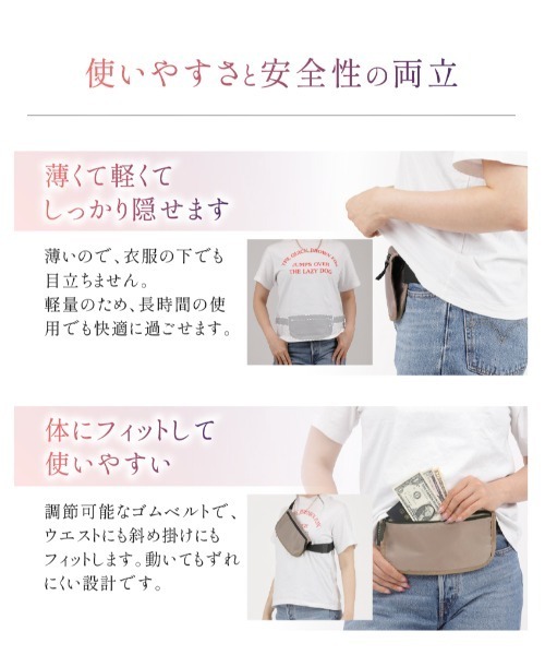 女性用ウエストポーチです。 ウエストポーチ レディース ミニバッグ 岡山デニム 多機能 ウエスト