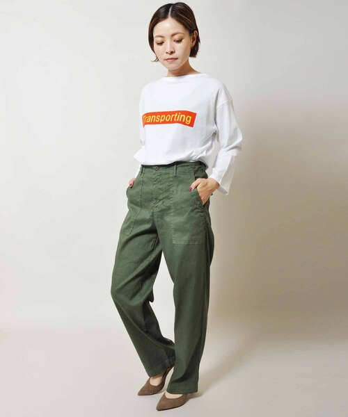 「Johnbull」 パンツ SMALL オリーブ レディース_画像9