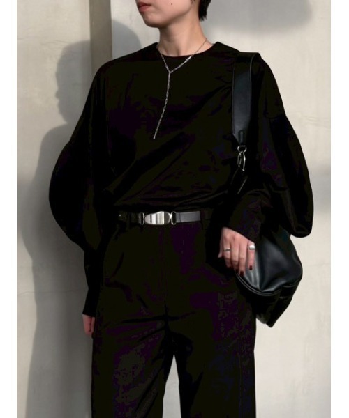 RIM.ARK tシャツ Curved line cotton tops カーブド ライン コットン