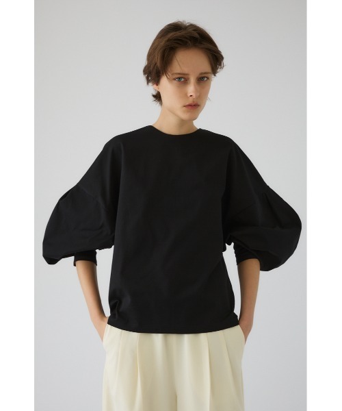 トップス rim RIM.ARK tシャツ Curved line cotton tops カーブド ライン コットン