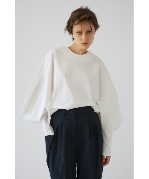 トップス rim RIM.ARK tシャツ Curved line cotton tops カーブド ライン コットン