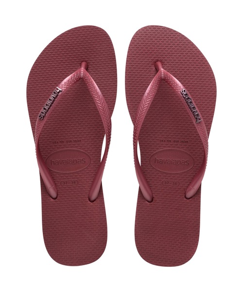 havaianas（ハワイアナス） サンダル SLIM LOGO METALLIC レディース