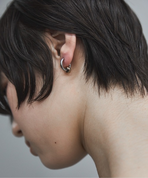 feepur（フェピュール） ピアス バイカラーリングフープピアス 