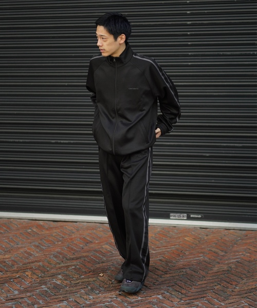 「Carhartt WIP」 ジャージブルゾン LARGE ブラウン メンズの画像