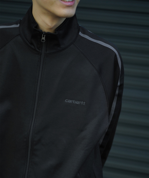 「Carhartt WIP」 ジャージブルゾン LARGE ブラウン メンズの画像