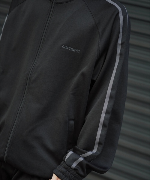 「Carhartt WIP」 ジャージブルゾン LARGE ブラウン メンズの画像