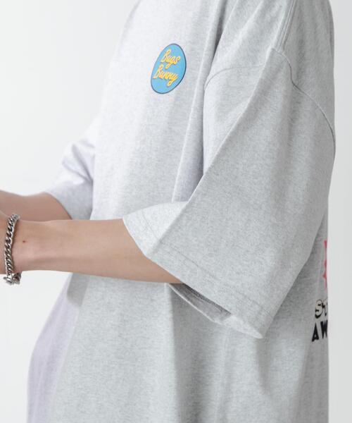 「WEGO」 半袖Tシャツ MEDIUM スミクロ メンズ_画像4