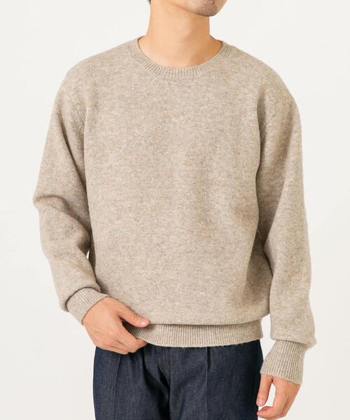 「URBAN RESEARCH ROSSO MEN」 長袖ニット LARGE グレー メンズ_画像2