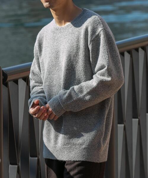 「URBAN RESEARCH ROSSO MEN」 長袖ニット LARGE グレー メンズ_画像8