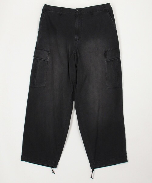 ♡美品♡ ドゥロワー　ヘリンボーンカーゴパンツ　24AW カーキ　定価9.7 HINSON ワイドパンツ カーゴパンツ HINSON/ヒンソン 6Pkt Pants/6