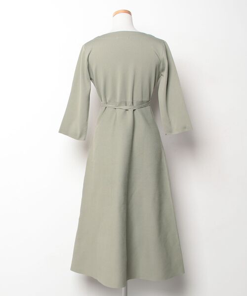 「natural couture」 ニットワンピース M グリーン レディース_画像2