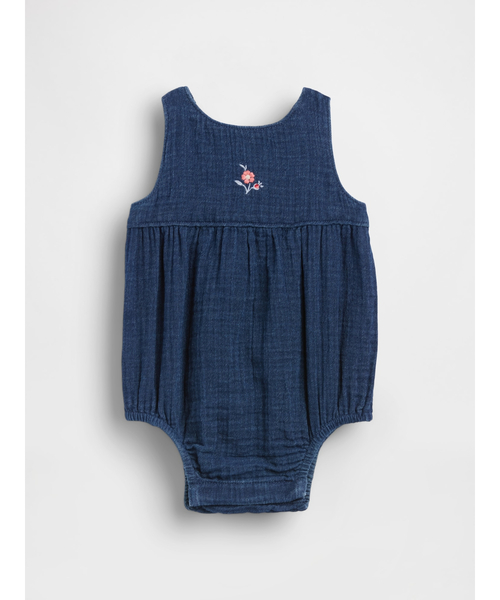 GAP（ギャップ） ベビー服 ロンパース コットンガーゼ バブルボディ