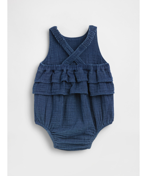 GAP（ギャップ） ベビー服 ロンパース コットンガーゼ バブルボディ