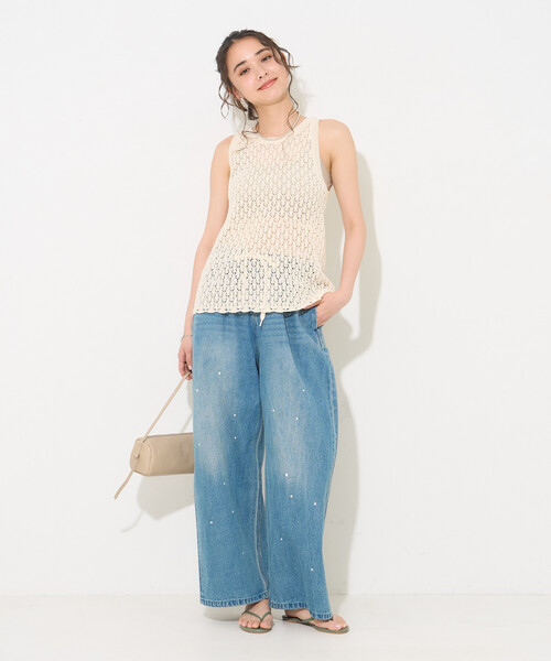 FREAK'S STORE（フリークスストア） タンクトップ ノースリーブ 透かし