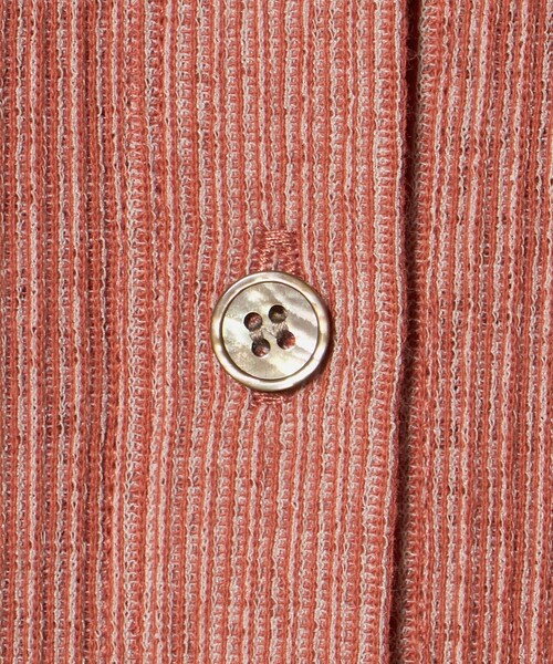 カーディガン 「Steven Alan」リブ ハーフスリーブ シャツカーディガン レディースの画像