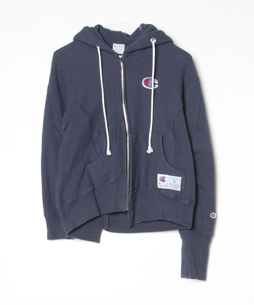 「UNDERCOVER」 ジップアップパーカー SMALL ネイビー レディース