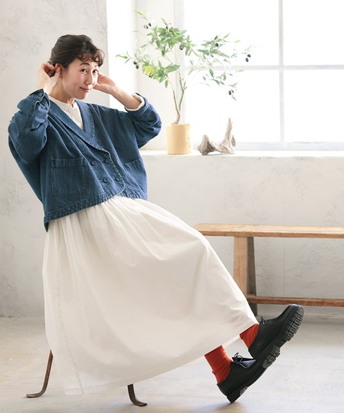 soulberry デニムジャケット Ｌ　新品 soulberry（ソウルベリー） デニムジャケット L ブルー レディース