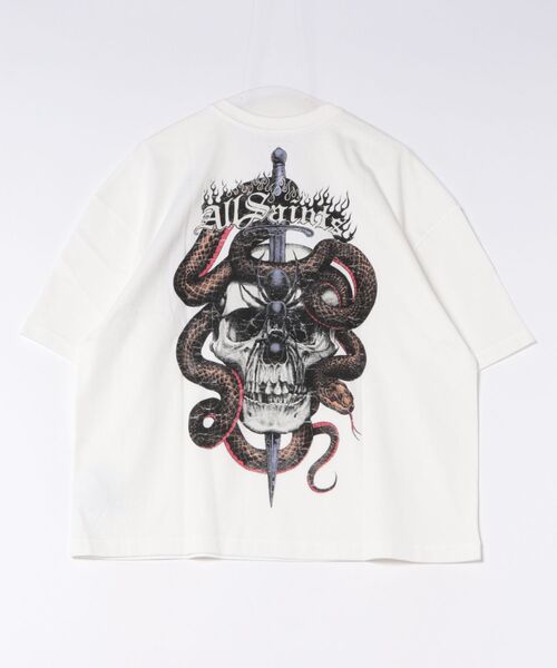 ALLSAINTS（オールセインツ） tシャツ ARAKNID SHORT SLEEVE BOXY