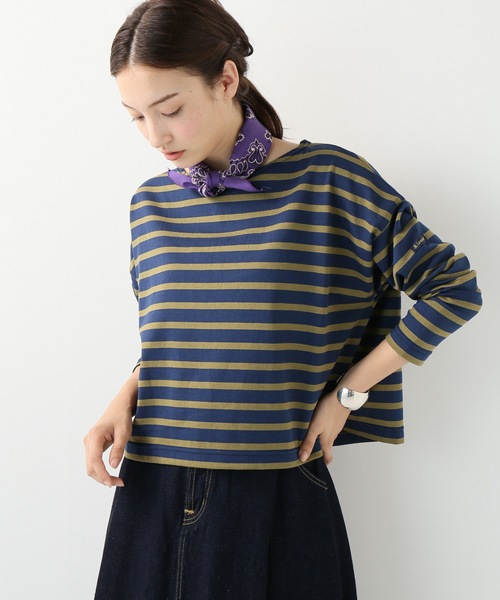 「Le Minor」 7分袖カットソー FREE ネイビー レディース_画像6