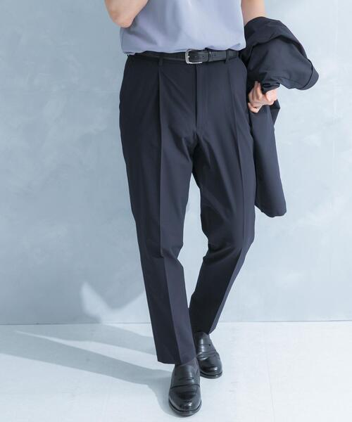 【美品】BRIEFING シアサッカーストレッチパンツ ブラックＭ URBAN RESEARCH DOORS（アーバンリサーチドアーズ） パンツ LIFE STYLE