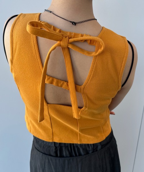 Ameri(アメリ) タンクトップ ノースリーブ MEDI SWEET BACK STYLE Ameri(アメリ) タンクトップ ノースリーブ MEDI SWEET BACK STYLE