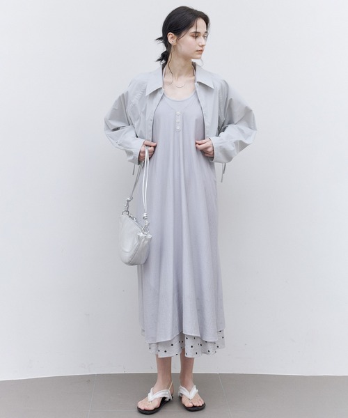 「tageechita」 ジャケット M ライトブルーグレー レディース_画像3