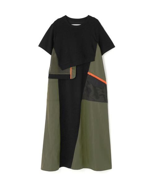 Risley ワンピース 半袖 Risley(リズレー) レイヤードワンピース
