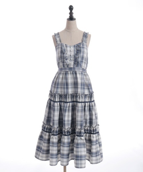 「axes femme POETIQUE」 ノースリーブワンピース MEDIUM ブラック レディース_画像5