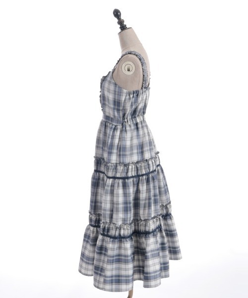 「axes femme POETIQUE」 ノースリーブワンピース MEDIUM ブラック レディース_画像6